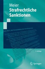 Strafrechtliche Sanktionen - Cover