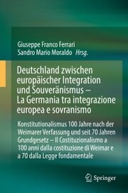 Deutschland zwischen europäischer Integration und Souveränismus - La Germania tra integrazione europea e sovranismo - Cover
