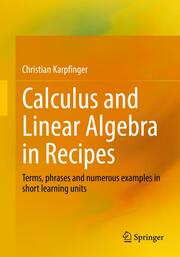 Calculus and Linear Algebra in Recipes - Cover