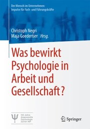 Was bewirkt Psychologie in Arbeit und Gesellschaft? - Cover