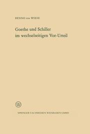 Goethe und Schiller im wechselseitigen Vor-Urteil - Cover