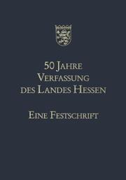 50 Jahre Verfassung des Landes Hessen - Cover