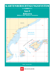 Berichtigung Sportbootkarten Satz 9: Balearen (Ausgabe 2021) - Cover
