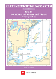 Berichtigung Sportbootkarten Satz 14: Götakanal mit Vänern und Vättern (Ausgabe