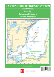 Berichtigung Sportbootkarten Satz 13: Polen und Litauen (Ausgabe 2023)