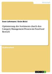 Optimierung des Sortiments durch den Category-Management Prozess im Non-Food Bereich - Cover