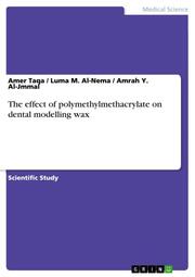 The effect of polymethylmethacrylate on dental modelling wax