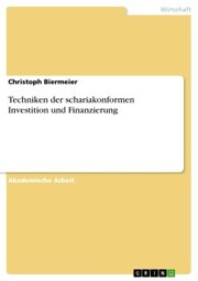 Techniken der schariakonformen Investition und Finanzierung - Cover