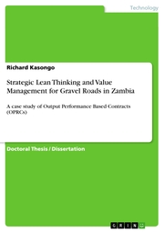 Strategic Lean Thinking and Value Management for Gravel Roads in Zambia - Cover