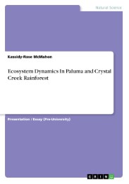 Ecosystem Dynamics In Paluma and Crystal Creek Rainforest