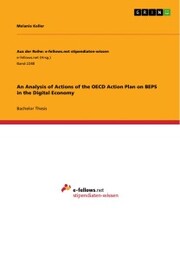 An Analysis of Actions of the OECD Action Plan on BEPS in the Digital Economy - Cover
