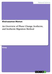 An Overview of Phase Change, Isotherm, and Isotherm Migration Method - Cover