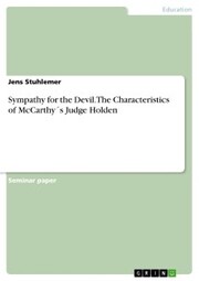 Sympathy for the Devil. The Characteristics of McCarthy's Judge Holden - Cover