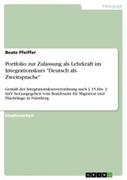 Portfolio zur Zulassung als Lehrkraft im Integrationskurs 'Deutsch als Zweitsprache'
