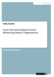 Social and Technological Factors Influencing Kenya's Organizations