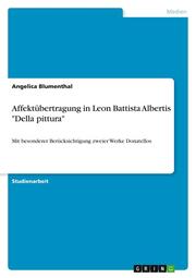 Affektübertragung in Leon Battista Albertis 'Della pittura' - Cover