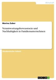 Verantwortungsbewusstsein und Nachhaltigkeit in Familienunternehmen - Cover