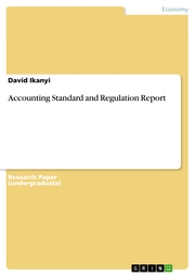 Accounting Standard and Regulation Report
