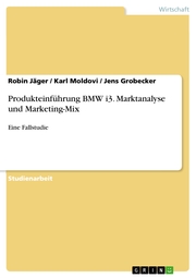 Produkteinführung BMW i3. Marktanalyse und Marketing-Mix - Cover