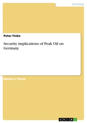 Security implications of Peak Oil on Germany - Cover