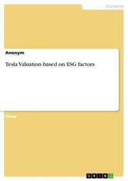 Tesla Valuation based on ESG factors