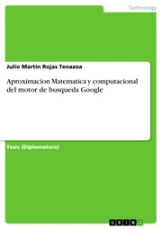 Aproximacion Matematica y computacional del motor de busqueda Google - Cover