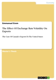 The Effect Of Exchange Rate Volatility On Exports - Cover