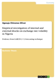 Empirical investigation of internal and external shocks on exchange rate volatility in Nigeria
