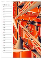 Geometrische Raumeindrücke Planer (Wandkalender 2024 DIN A2 hoch), CALVENDO Monatskalender - Abbildung 4