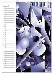 Geometrische Raumeindrücke Planer (Wandkalender 2024 DIN A2 hoch), CALVENDO Monatskalender - Abbildung 8