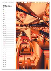Geometrische Raumeindrücke Planer (Wandkalender 2024 DIN A3 hoch), CALVENDO Monatskalender - Abbildung 12