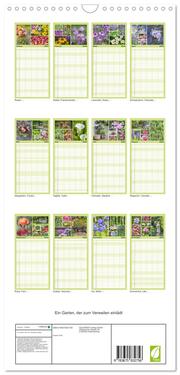 Familienplaner 2024 - Ein Garten, der zum Verweilen einlädt mit 5 Spalten (Wandkalender, 21 x 45 cm) CALVENDO - Abbildung 1