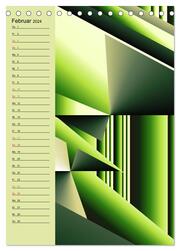 Grafische Farbenfreude Planer (Tischkalender 2024 DIN A5 hoch), CALVENDO Monatskalender - Abbildung 4
