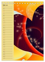 Grafische Farbenfreude Planer (Tischkalender 2024 DIN A5 hoch), CALVENDO Monatskalender - Abbildung 7