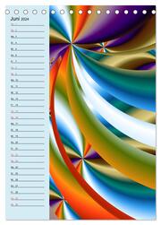 Grafische Farbenfreude Planer (Tischkalender 2024 DIN A5 hoch), CALVENDO Monatskalender - Abbildung 8