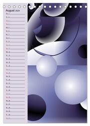 Grafische Farbenfreude Planer (Tischkalender 2024 DIN A5 hoch), CALVENDO Monatskalender - Abbildung 10