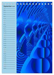 Grafische Farbenfreude Planer (Tischkalender 2024 DIN A5 hoch), CALVENDO Monatskalender - Abbildung 11