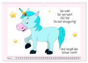Unicorns. Einhorn-Sprüche und Weisheiten! (Wandkalender 2024 DIN A3 quer), CALVENDO Monatskalender - Abbildung 7
