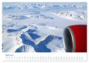 Polarflug Kurs Nordpol (Tischkalender 2024 DIN A5 quer), CALVENDO Monatskalender - Abbildung 6