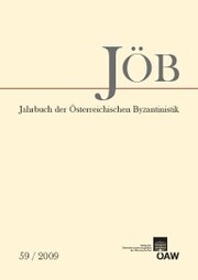 Jahrbuch der österreichischen Byzantinistik / Jahrbuch der Österreichischen Byzantinistik Band 59/2009