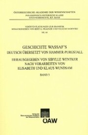 Geschichte Wassaf's deutsch übersetzt von Hammer-Purgstall