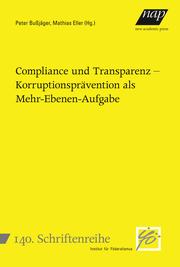 Compliance und Transparenz - Korruptionsprävention als Mehr-Ebenen-Aufgabe - Cover