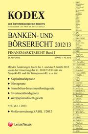 KODEX Banken- und Börserecht Band - Finanzmarktrecht Band I