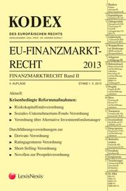 KODEX EU-Finanzmarktrecht 2013 - Cover