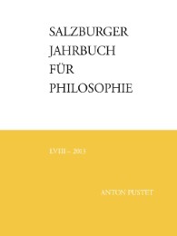 Salzburger Jahrbuch für Philosophie - Cover