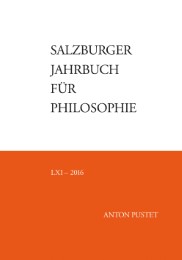 Salzburger Jahrbuch für Philosophie LXI/2016 - Cover