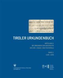 Tiroler Urkundenbuch.Abteilung II: Die Urkunden zur Geschichte des Inn-, Eisack- - Cover