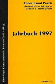 Theorie und Praxis - Österreichische Beiträge zu Deutsch als Fremdsprache, Jahrbuch 1997 - Cover