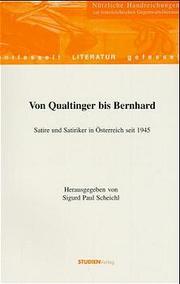 Von Qualtinger bis Bernhard - Cover