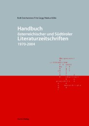 Handbuch österreichischer und Südtiroler Literaturzeitschriften 1970-2004 - Cover
